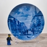 Sammelteller Berlin Design - Serie: Alt Bremerhaven - Bürgermeister Smidt Strasse - blaues Porzellan  - Made in Germany - 9D1 - TOP Zustand