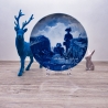 Sammelteller Berlin Design - Serie: Carl Spitzweg - Vorposten  - blaues Porzellan  - Auflage 5.000 - Made in Germany - 9E2 - TOP Zustand