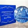 Sammelteller, Städteteller: Bremen - Berlin Design - blaues Porzellan  - Made in Germany - mit Karton - 8C1 - TOP Zustand