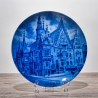 Sammelteller, Städteteller: Breslau - Berlin Design - blaues Porzellan  - Made in Germany - mit Karton - 8E2 - TOP Zustand