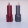 Lautsprecherstecker Paar für HECO Lautsprecher mit DIN ähnlichem Anschluss (Strich Punkt) für Kabel bis zu 4 Quadrat Millimeter