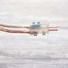 Lautsprecherstecker Paar für Verstärker mit DIN Anschluss (Strichpunkt) für Kabel bis 2,5 Quadratmillimeter, verstellbare Kontakte LSDN-1