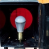 Eisenbahnlampe: Oberwagenlaterne original Deutsche Bahn, umgebaut auf E27 Fassung mit ordentlich Patina, LED Leuchtmittel, Unikat, Upcycling