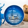 Rosenthal Weihnachts-Sammelteller - Entwurf Georg Küspert - Motiv Weihnachten in Ulm - 1960er Jahre -handbemalt - TOP Zustand - 8E2
