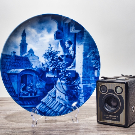 Sammelteller: Die Dachstube / Carl Spitzweg - Berlin Design - blaues Porzellan  - Nummer 10 von 5000 - mit Karton - TOP Zustand - 8D2