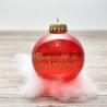 Berlin Design - rote Glas Weihnachtskugel - 1975 - Limitierte Auflage, Sammlerstück - Made in Germany - 8D3