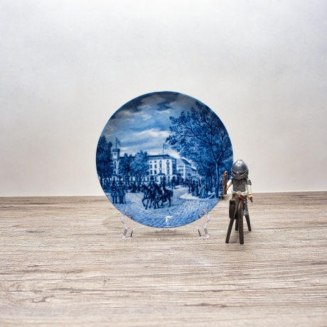 Sammelteller Berlin Design - Serie: Alt Bremen - Das Herdentor  - blaues Porzellan  - Auflage 3.000 - Made in Germany - 9D1 - TOP Zustand