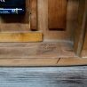 Küchenuhr, Tischuhr mit naturfreundlichem Palisanderfurnier und Funkuhrwerk DCF-77 aufbereitet, persönlich signiert, Einzelstück Zertifikat