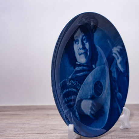 Sammelteller Berlin Design - Serie: Frans Hals - Der Narr  - blaues Porzellan - Auflage 5.000 - Made in Germany - 9E1 - TOP Zustand
