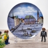 Sammelteller, Städteteller: Bremer Handmalerei, Das Rathaus, handgemalt, signiert - Berlin Design - Made in Germany - Zustand 1 bis 2 - 8B2