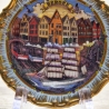 Sammelteller, Städteteller: Bergen - Original Nord Souvenir ©  - 11 cm  - farbenfroher Motivteller - 9B1