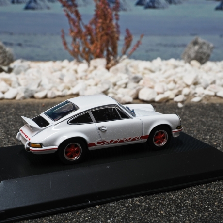 Automodell Porsche 911 Carrera RS 1:50 - 1973, unbekannter Hersteller, Maßstab  1/50 in TOP Zustand mit Acrylglashaube