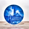 Sammelteller, Städteteller: Schwabach - Berlin Design - blaues Porzellan  - Made in Germany - mit Karton - 8C1 - TOP Zustand
