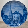 Sammelteller Berlin Design - Städteteller Iserlohn - Die Bauernkirche um 1860 - blaues Porzellan - Made in Germany - 9D2 - TOP Zustand