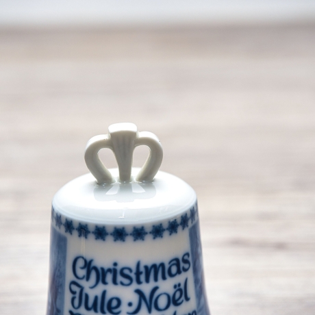 Weihnachtsglocke - Berlin Design - 1980 - blaues Porzellan - Made in Germany - 8D3 - TOP Zustand - limitiert