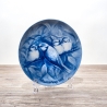 Sammelteller Muttertag: 1972 Rotkehlchen - Berlin Design - blaues Porzellan  - Made in West Germany - 19,5 cm - 8B3 - TOP Zustand