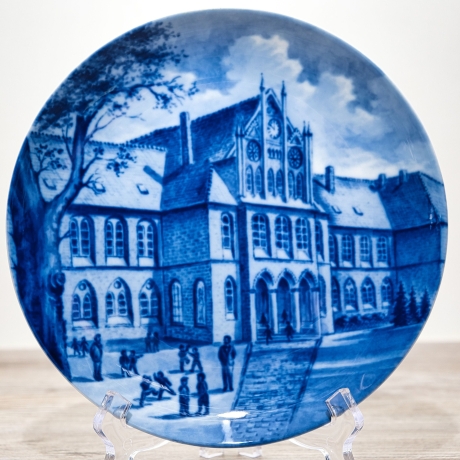 Sammelteller Berlin Design - Serie: Alt Verden - 400 Jahre Domgymnasium  - blaues Porzellan  - Made in West Germany - 9D2 - TOP Zustand