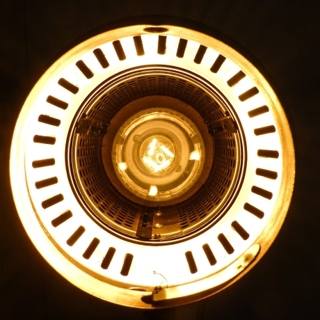 Upcycling: Grandiosa Wärmelampe, Arztlampe Baujahr 1978 von Johannes Richter aus Radebeul 2 - Top Zustand,  restauriert + umgebaut (6B)