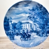 Sammelteller Berlin Design - Serie: Alt Bremen - Das Herdentor  - blaues Porzellan  - Auflage 3.000 - Made in Germany - 9D1 - TOP Zustand
