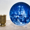 Weihnachtsteller - 1978: Weihnachtsmarkt am Berliner Dom - Berlin Design - blaues Porzellan - begrenzte Auflage - Made in West Germany (8C3)