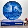 Sammelteller, Städteteller: Schwabach - Berlin Design - blaues Porzellan  - Made in Germany - mit Karton - 8C1 - TOP Zustand