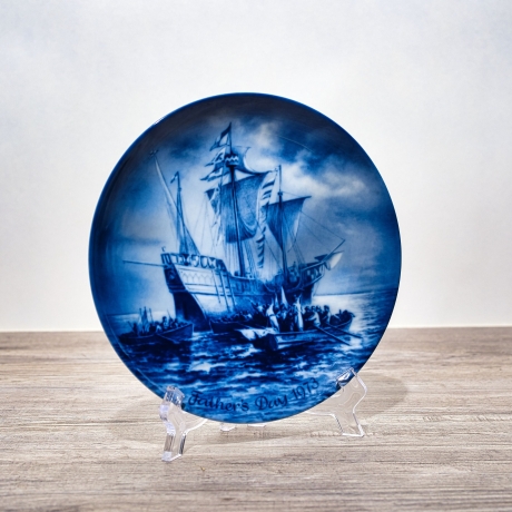 Sammelteller Father's day: 1973 - Columbus - Berlin Design - blaues Porzellan - Made in West Germany - 19,5 cm - 9E1 - TOP Zustand