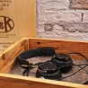 Kopfhörer Neufeldt&Kuhnke, Modell UR-2 aus ca. 1930-1940, modern aufbereitet, mit Holzkiste, schwarze Ohrmuscheln, limitierte Auflage 9/200