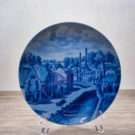 Sammelteller Berlin Design - Städteteller Alt Geilenkirchen - blaues Porzellan - Made in Germany - 9D2 - TOP Zustand