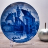 Sammelteller Berlin Design - Serie: Münsterland - Burg Vischering - blaues Porzellan  - Made in Germany - 9D1 - TOP Zustand