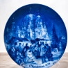Christmas - 1978: Weihnachtsmarkt am Berliner Dom - Berlin Design - blaues Porzellan - begrenzte Auflage - Made in West Germany (8F1)