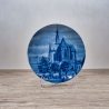 Sammelteller Berlin Design - Städteteller Alt Osnabrück - St. Marienkirche um 1859- blaues Porzellan - Made in Germany - 9D2 - TOP Zustand