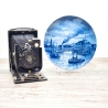 Sammelteller Berlin Design - Serie: Alt Bremerhaven - Die Strandhalle um 1928 - blaues Porzellan  - Made in Germany - 9D1 - TOP Zustand