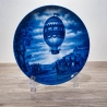 Sammelteller Father's day: 1974 - Aufstieg - Berlin Design - blaues Porzellan - Made in West Germany - 19,5 cm - 9E1 - TOP Zustand