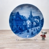 Sammelteller Berlin Design - Serie: Mettmann - Hotel Vogel  - blaues Porzellan  - Made in West Germany - 9D2 - TOP Zustand
