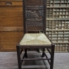 Worpsweder Stuhl um 1910, liebevoll restauriert mit neuer Sitzfläche aus Worpsweder Weide, Versand per Kunst-Spedition