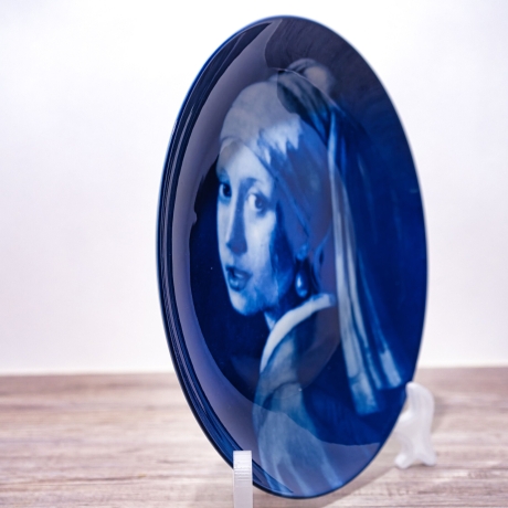 Sammelteller Berlin Design - Serie: Vermeer - Das Mädchen - blaues Porzellan - Auflage 5.000 - Made in Germany - 9E1 - TOP Zustand