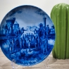 Sammelteller Father's day: 1972 - Ost trifft West - Berlin Design - blaues Porzellan - Made in West Germany - 19,5 cm - 9E1 - TOP Zustand
