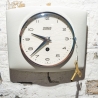 Wanduhr Hettich Schwebegang - 1950er Jahre - Keramik- mechanische analoge Küchenuhr