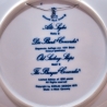 Sammelteller Schiff - Bark Concordia 6/1250 - Berlin Design Nautica - blaues Porzellan - begrenzte Auflage - Made in West Germany (9E2) TOP