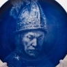 Sammelteller Berlin Design - Serie: Rembrandt - Mann mit Goldhelm  - blaues Porzellan - Auflage 5.000 - Made in Germany - 9E1 - TOP Zustand