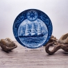 Sammelteller Schiff - Peter Rickmers 18/1250 - Berlin Design Nautica - blaues Porzellan - begrenzte Auflage - Made in West Germany (9E2) TOP