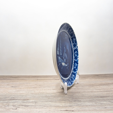 Sammelteller Berlin Design - Geograph nach Johannes Vermeer, blaues Porzellan  - Made in Germany - 9E3 - TOP Zustand- Mit ZERTIFIKAT