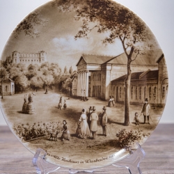 Sammelteller Berlin Design - Städteteller Wiesbaden - Das alte Kurhaus in Wiesbaden um 1850 - Made in Germany - 9D2 - TOP Zustand