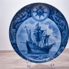 Sammelteller Schiff - Santa Maria 25/1250 - Berlin Design Nautica - blaues Porzellan - begrenzte Auflage - Made in West Germany (9E2) TOP