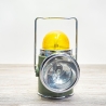 Handlampe: British Empire - Dualbetrieb - gelbe Signalleuchte und Scheinwerfer - getrennt schaltbar, Akkubetrieb und LED Aufrüstung  - 9B3