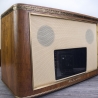 Röhrenradio Retromod: Melodia Radio mit Android Radio (Touchscreen Wifi, Bluetooth) umgebaut - 4 moderne Ground Zero Speaker - Einzelstück