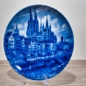 Sammelteller, Städteteller: Köln - Berlin Design - blaues Porzellan  - Made in Germany - mit Karton - 8C1 - TOP Zustand