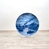 Sammelteller Berlin Design - Serie: Alt Bremerhaven - Die Strandhalle um 1928 - blaues Porzellan  - Made in Germany - 9D1 - TOP Zustand