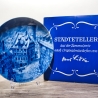 Sammelteller, Städteteller: Nürnberg - Berlin Design - blaues Porzellan  - Made in Germany - mit Karton - 8C2 - TOP Zustand