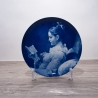 Sammelteller Berlin Design - Serie: Fragonard - Mädchen beim Lesen  - blaues Porzellan - Auflage 5.000 - Made in Germany - 9E1 - TOP Zustand